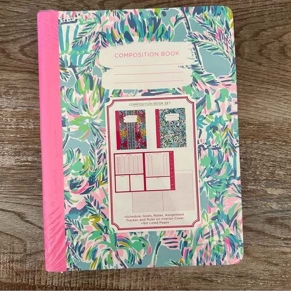 Lilly Pulitzer Composition Notebook Set, Cabana Cocktail & Party All the Tide - Picture 8 of 8